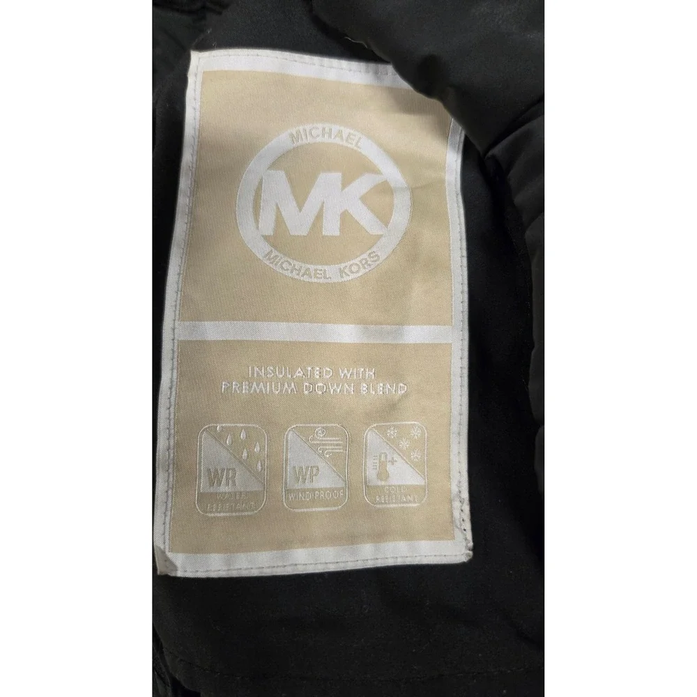 Michael Michael Kors Packable‎ Down Puffer Winter Jacket Hooded Black Women's S